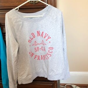 Gray old navy crew cut sweatshirt